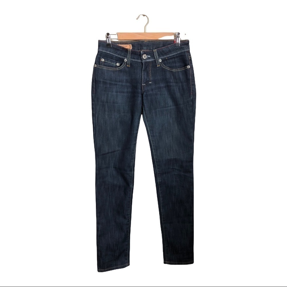 JETLAG Women’s Jeans Size 28 Low-Rise Skinny Dark Wash Straight Denim ITALY